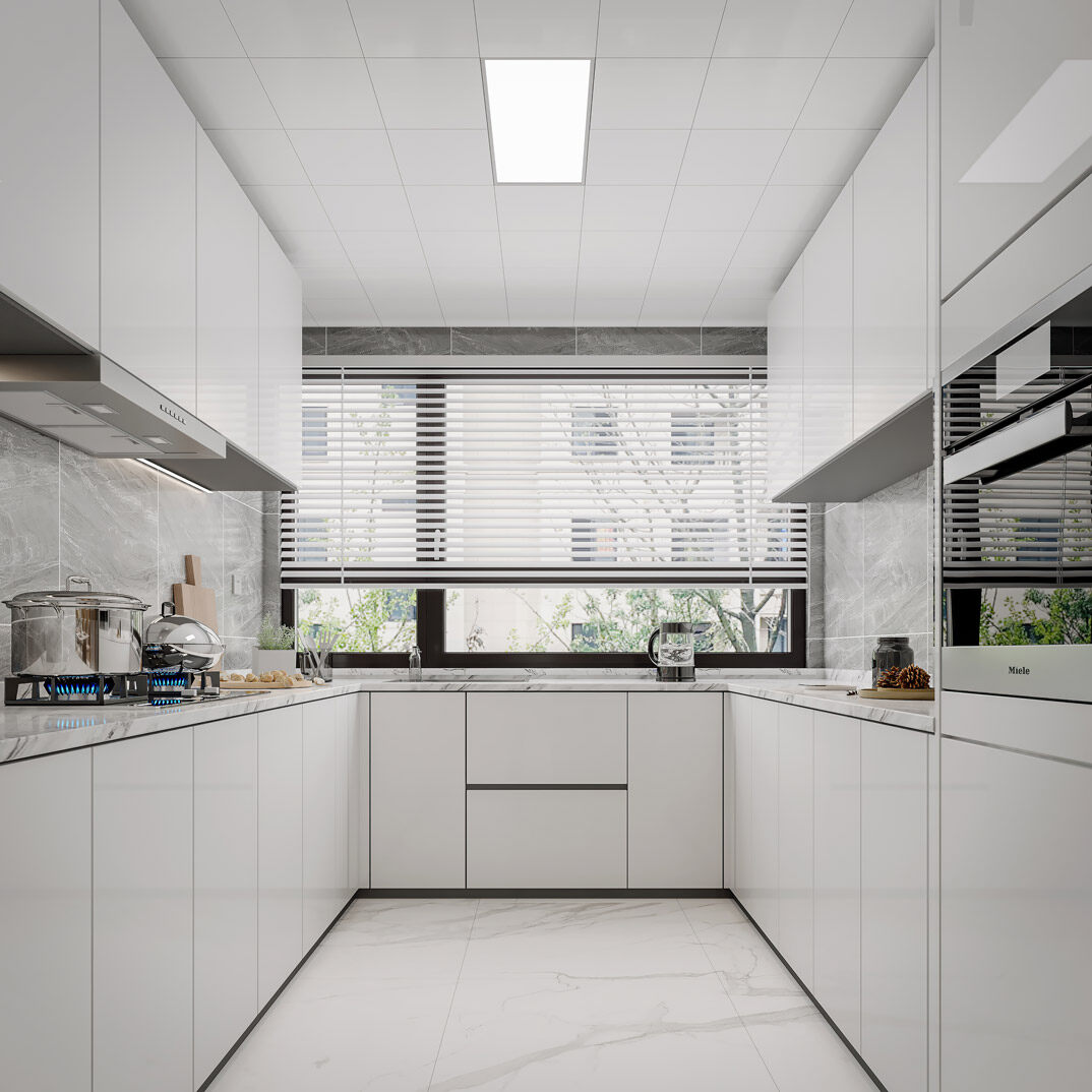 國際公館145㎡四室三廳現代風格廚房裝修效果圖