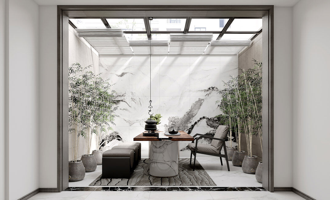 國際公館145㎡四室三廳現代風格負一層茶室裝修效果圖