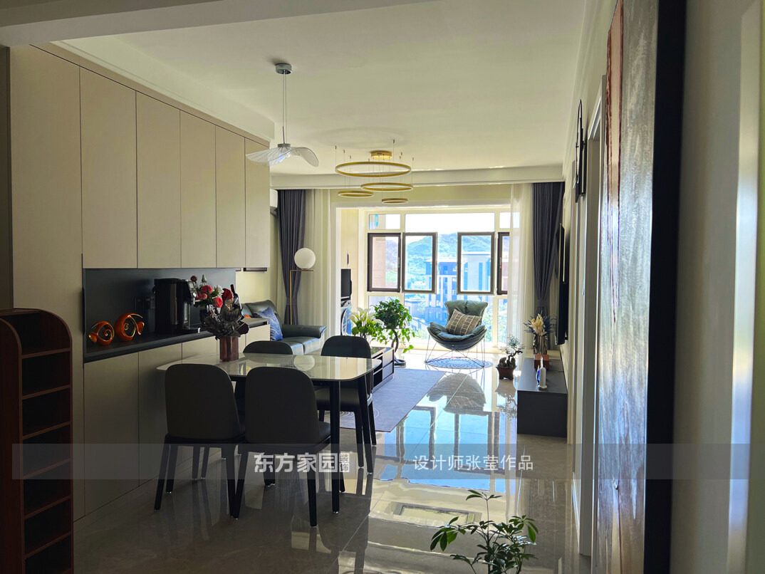 北澗圣水苑95㎡三室一廳客餐廳輕奢風(fēng)格裝修實(shí)景圖-詳細(xì)2.jpg