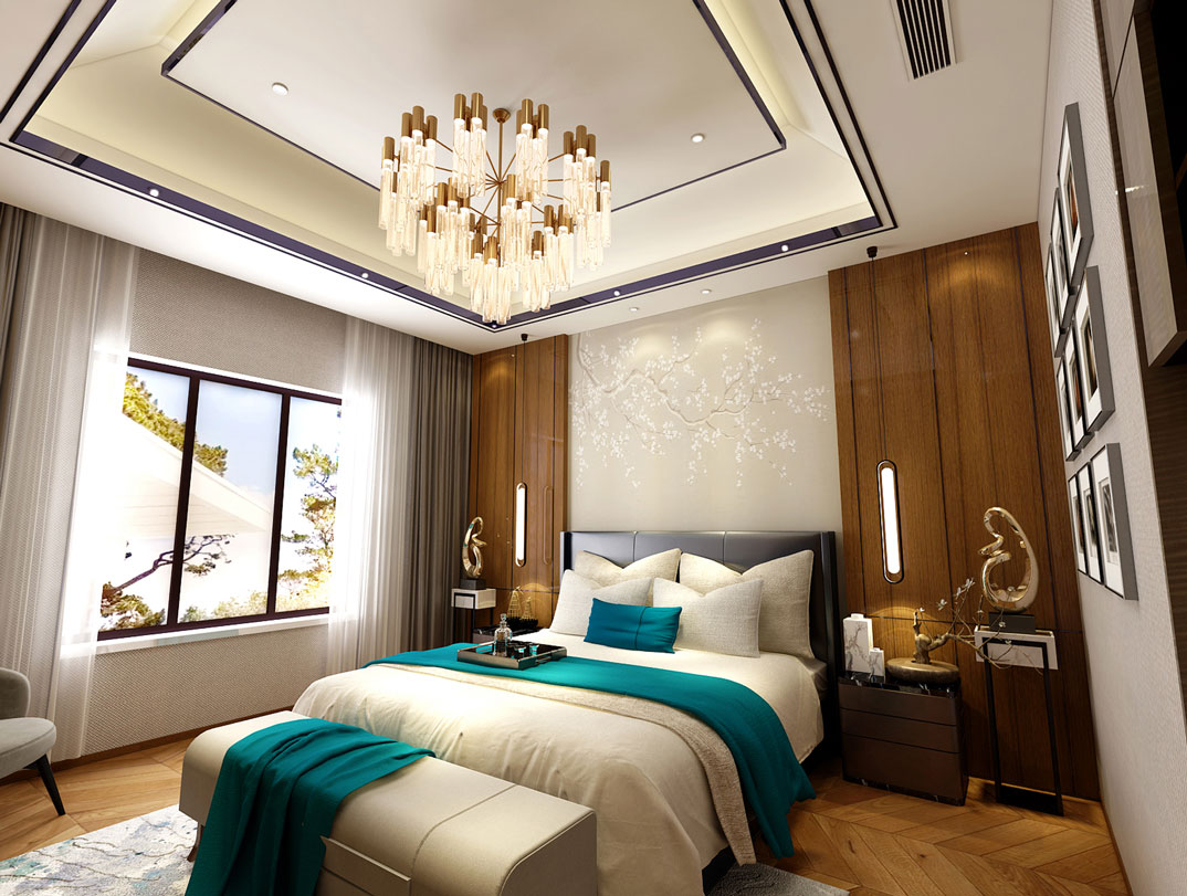 名悅山莊700㎡獨棟別墅三層主臥港式風(fēng)格裝修案例效果圖.jpg